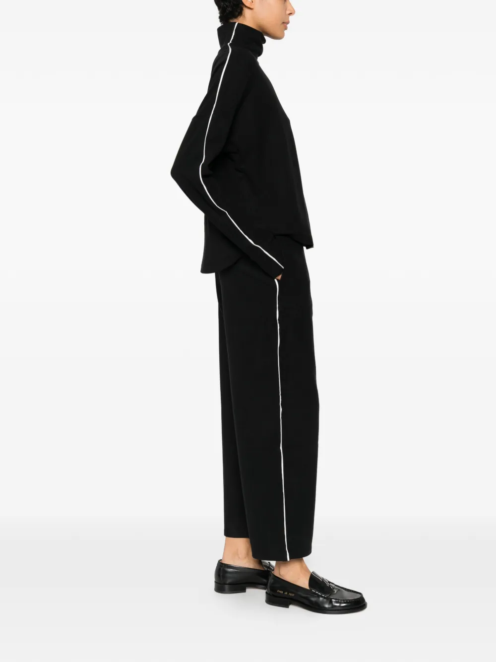 Varley Straight broek met geborsteld effect - Zwart