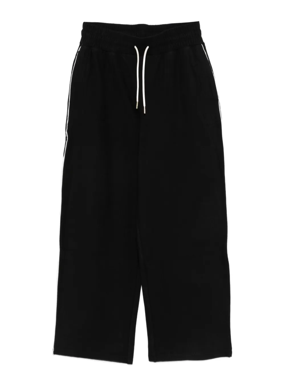 Varley Brushed Rib Straight Leg Trousers In Black