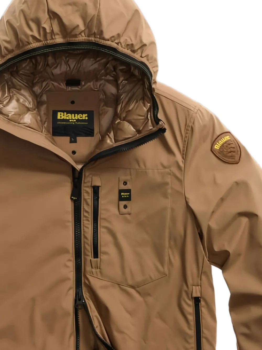 Blauer chamarra capitonada con capucha | Chamarras con capucha | Image 2