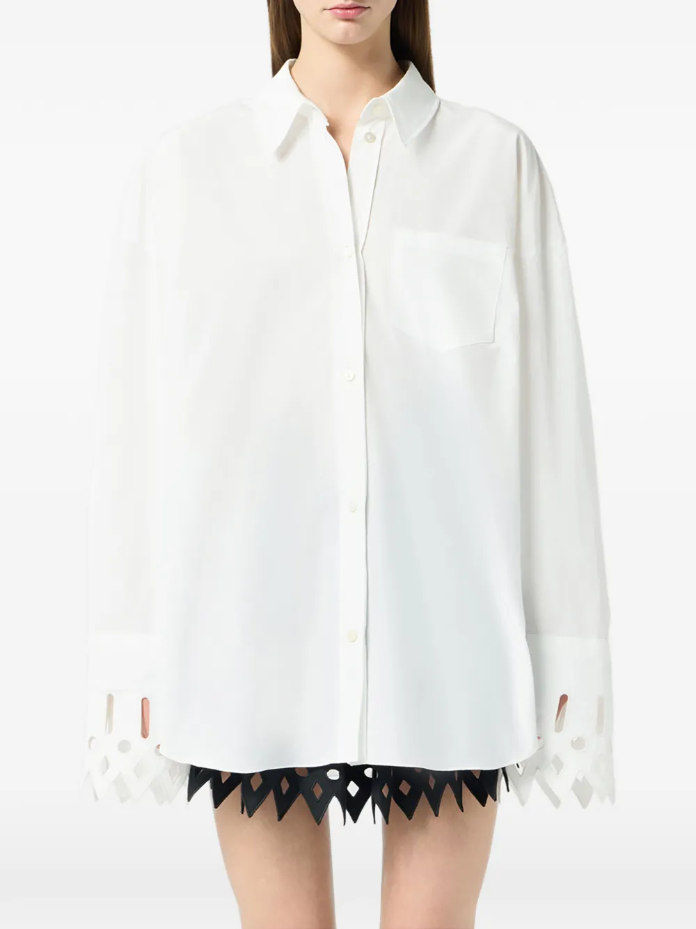  Blumarine Dropped-shoulder Shirt - White 
