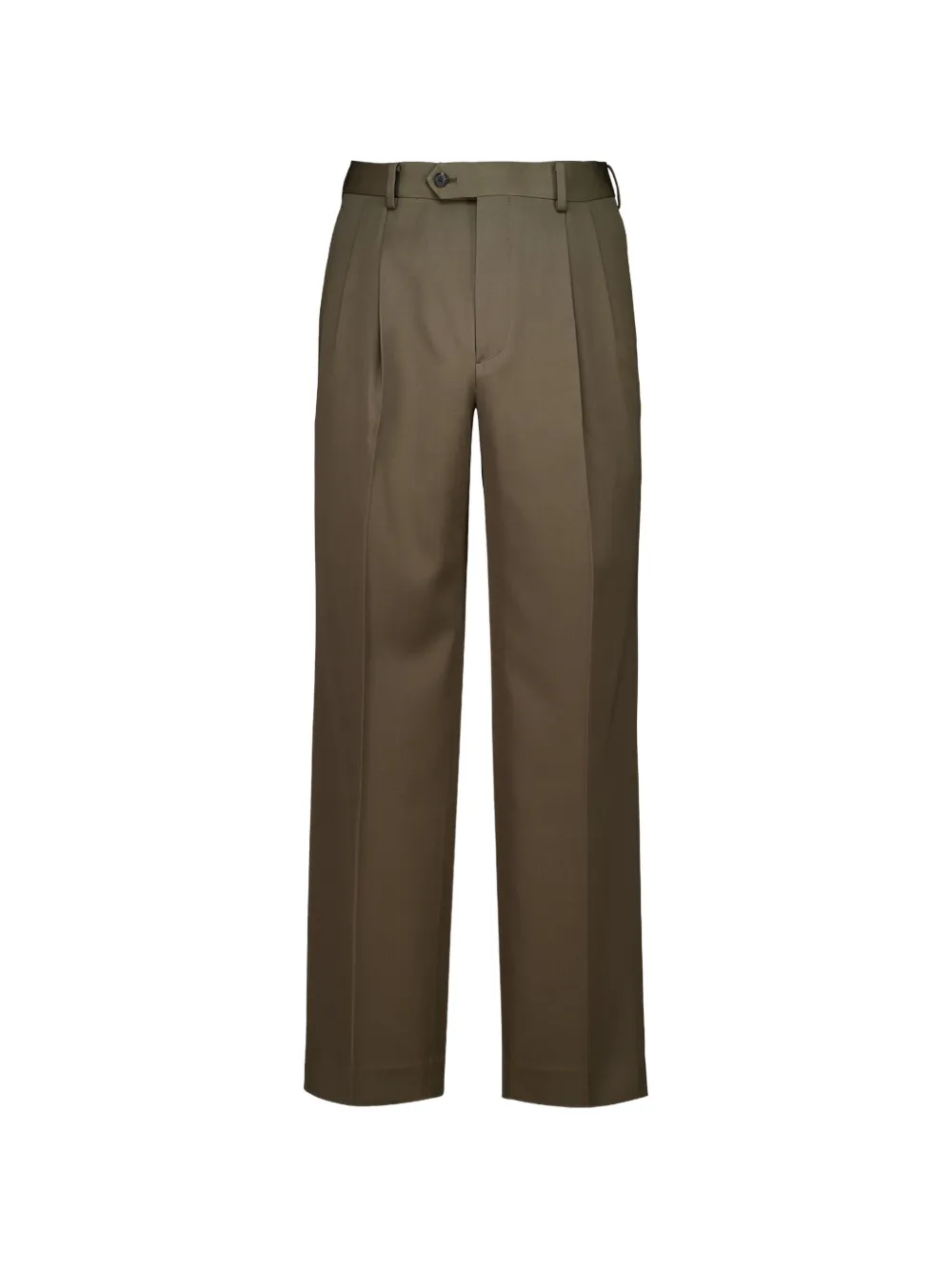 Auralee pleated wool trousers - Verde