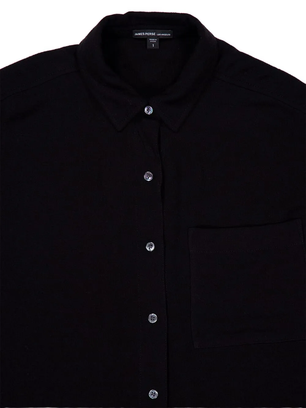  James Perse Oversized-fit Shirt - Black 