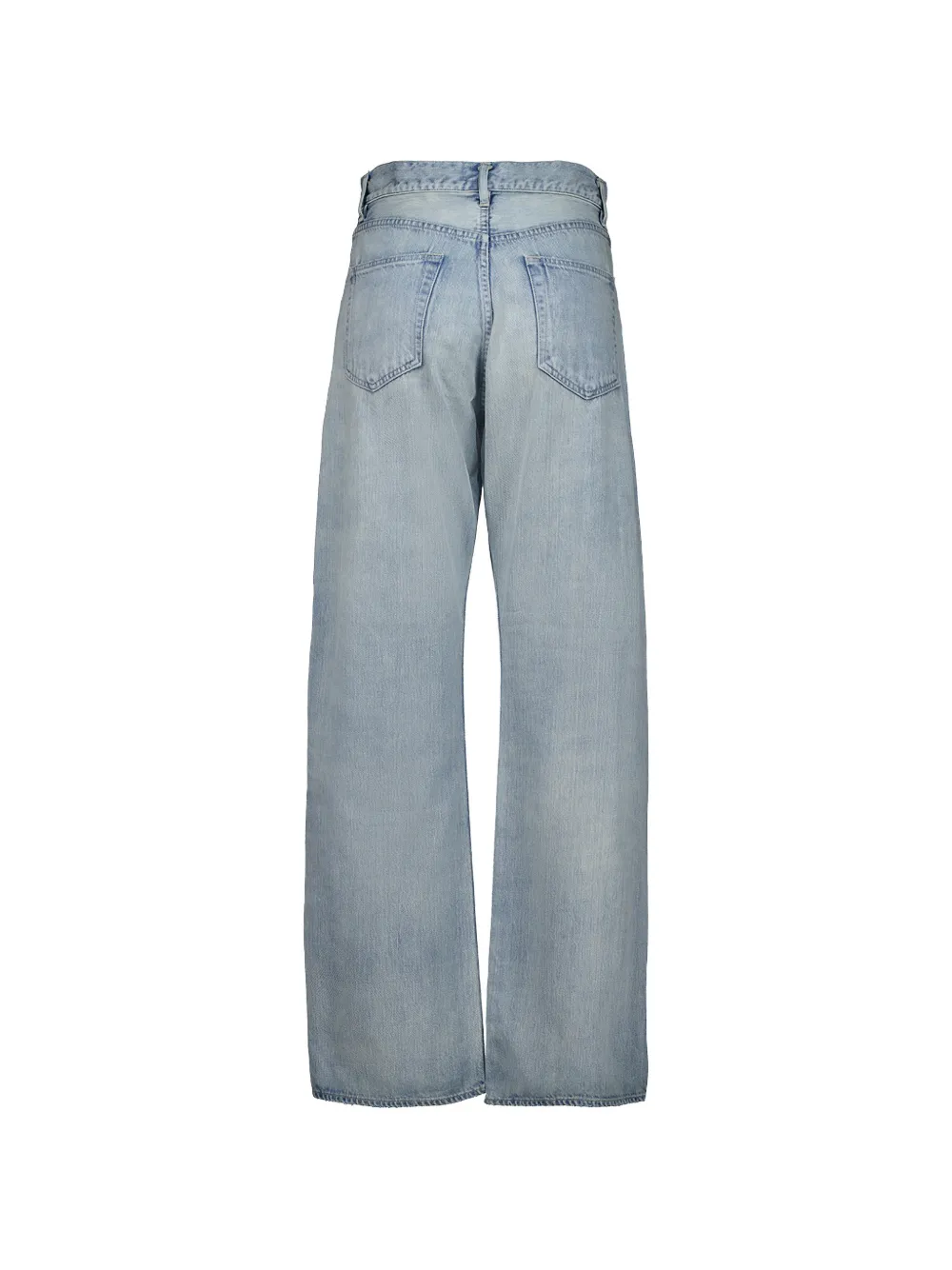 Auralee Gerafelde jeans Blauw