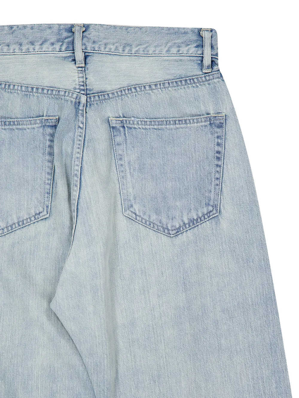 Auralee Gerafelde jeans Blauw