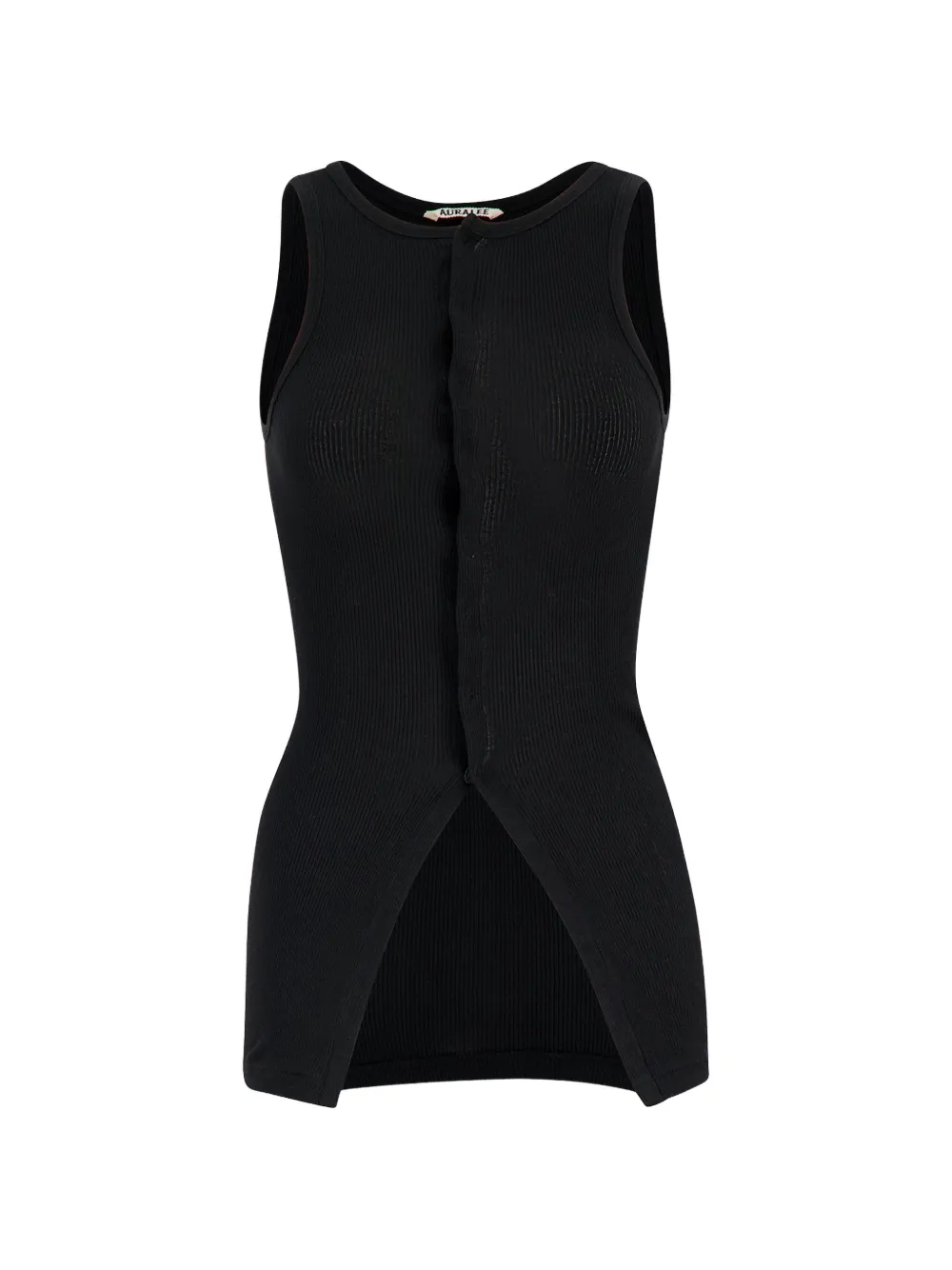 Auralee button-up tank top - Nero