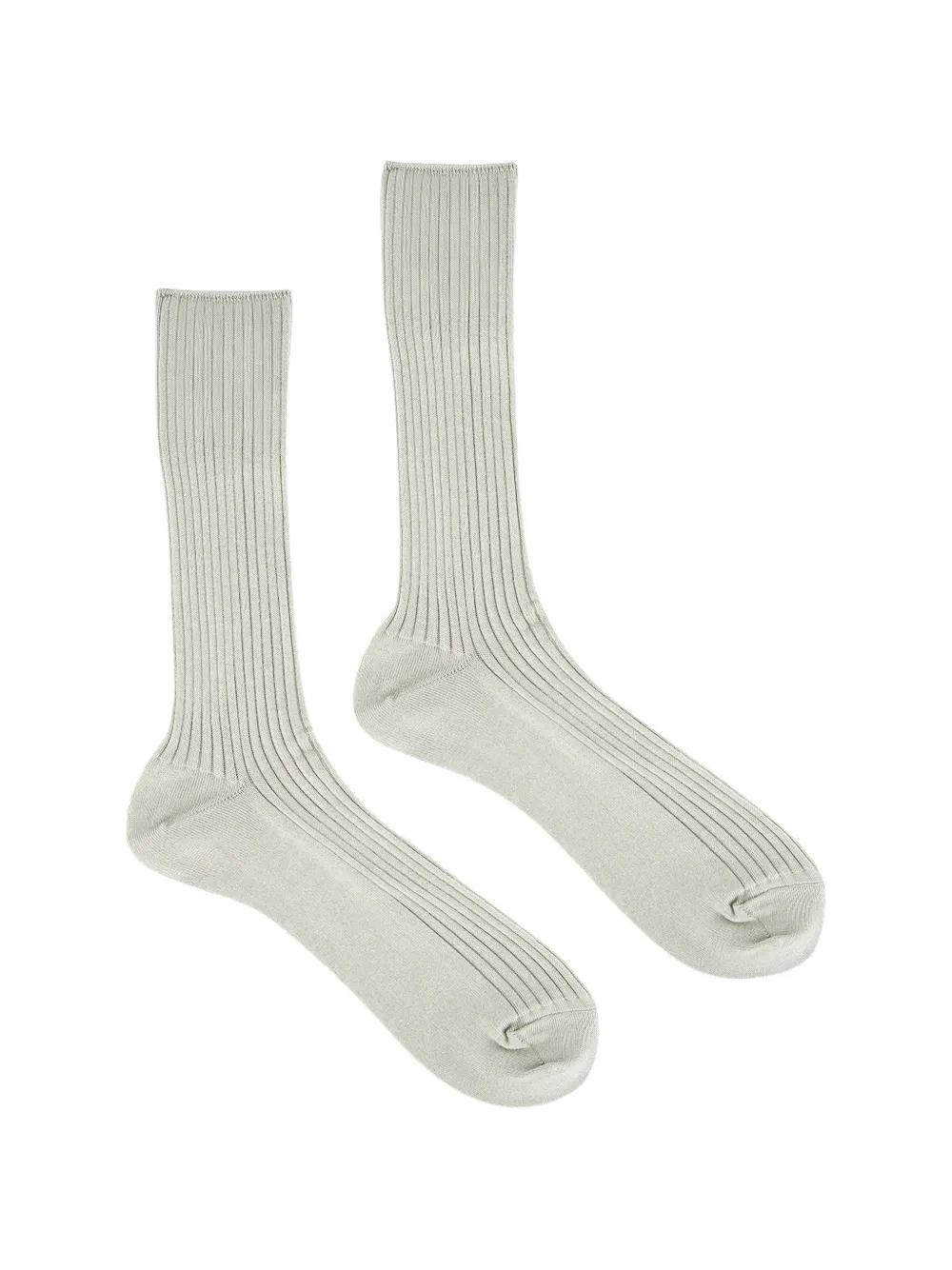 Auralee ribbed-knit socks - Verde