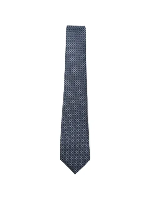 Giorgio Armani geometric-pattern silk tie