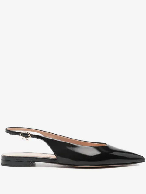 Gianvito Rossi slingback pointed flat pumps