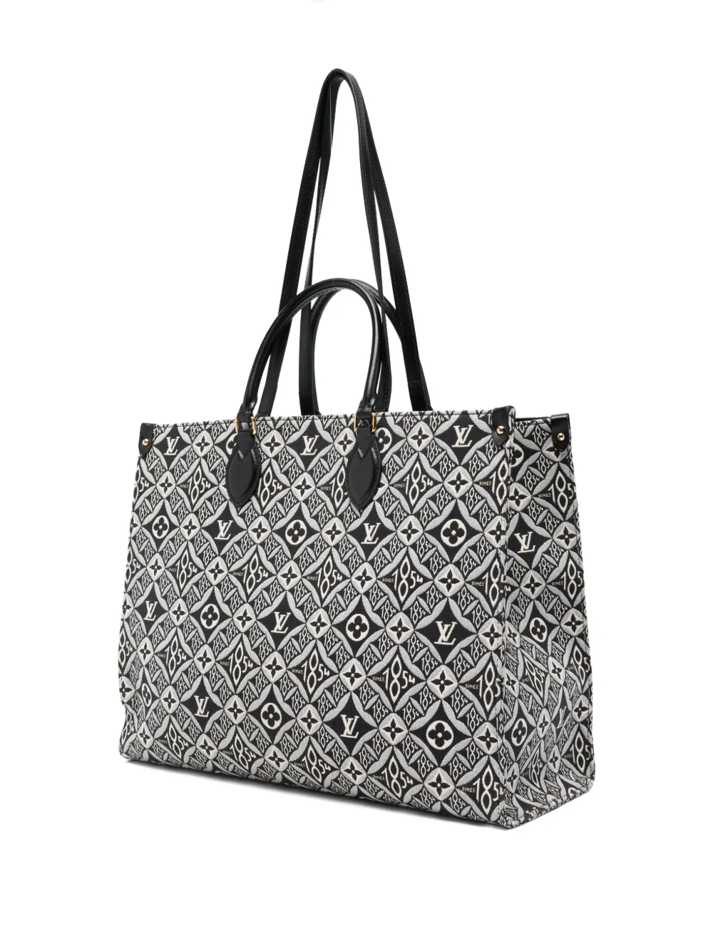 Louis Vuitton Pre-Owned Louis Vuitton OnTheGo GM jacquard-monogram tote bag - Zwart