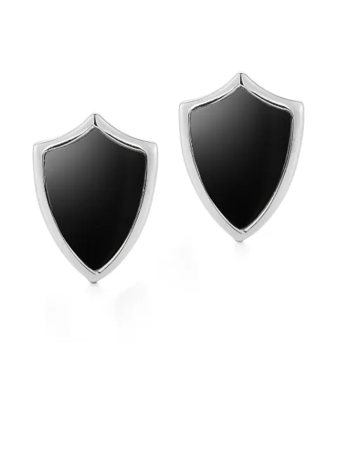 Mateo onyx shield cufflinks