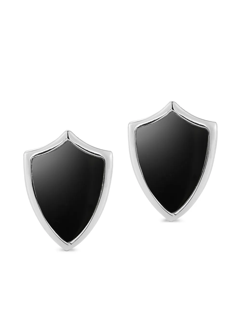 Mateo onyx shield cufflinks | plateado | Image 1