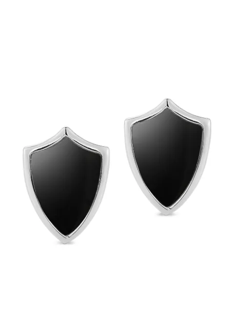 Mateo onyx shield cufflinks