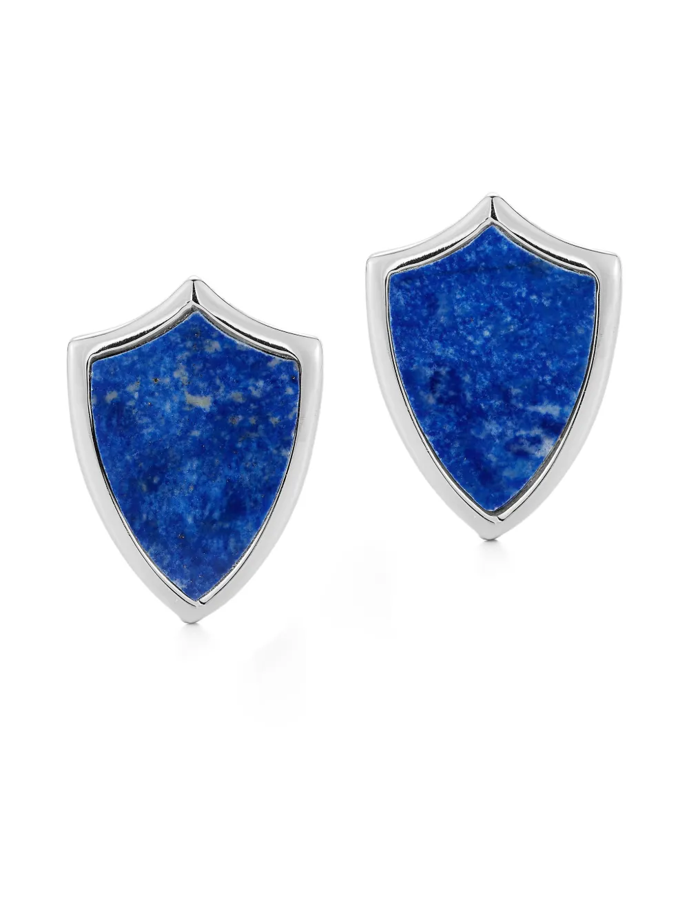 Mateo lapis lazuli shield cufflinks | Silver | Image 1