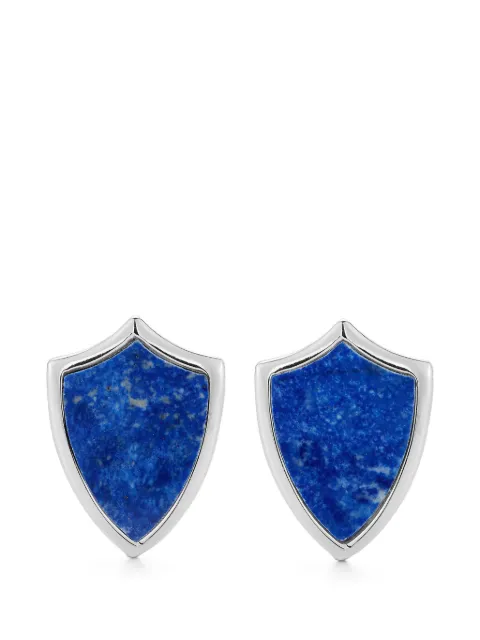 Mateo lapis shield cufflinks
