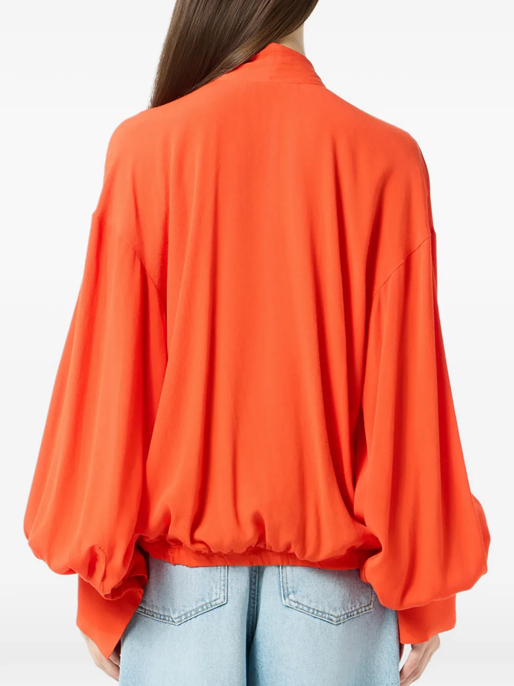 Blumarine Blouse met sjaaldetail Oranje