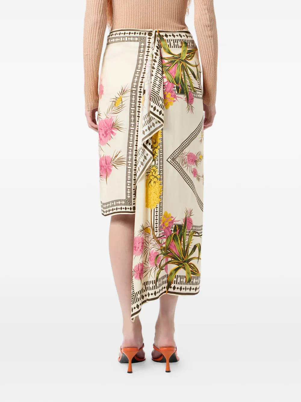 Blumarine Asymmetrische rok Beige