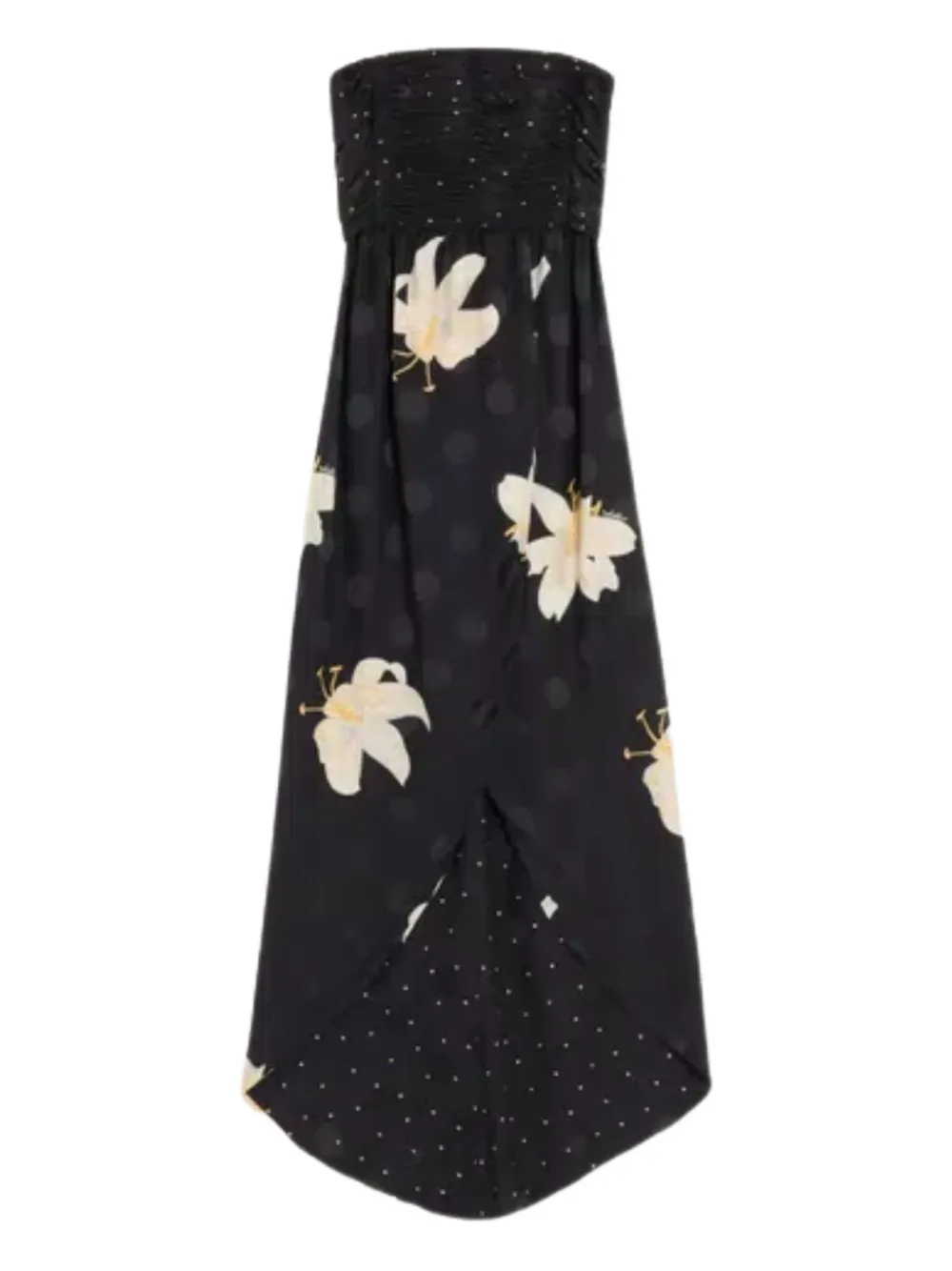Valentino Garavani Apres L'Hiver Lilium-pattern gown - Schwarz
