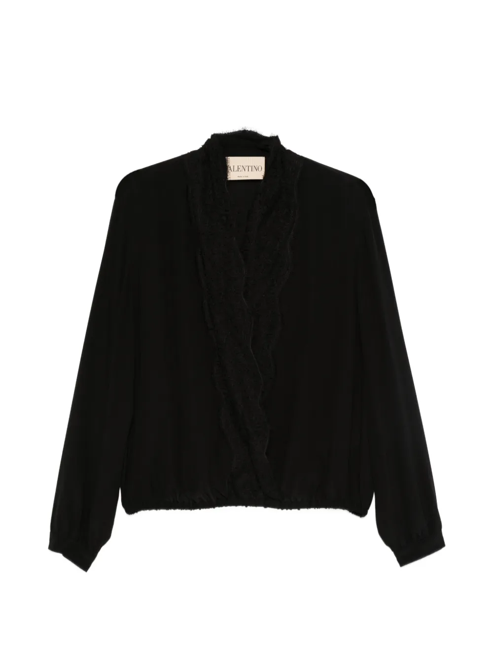 Valentino Garavani lace-trim blouse - Nero
