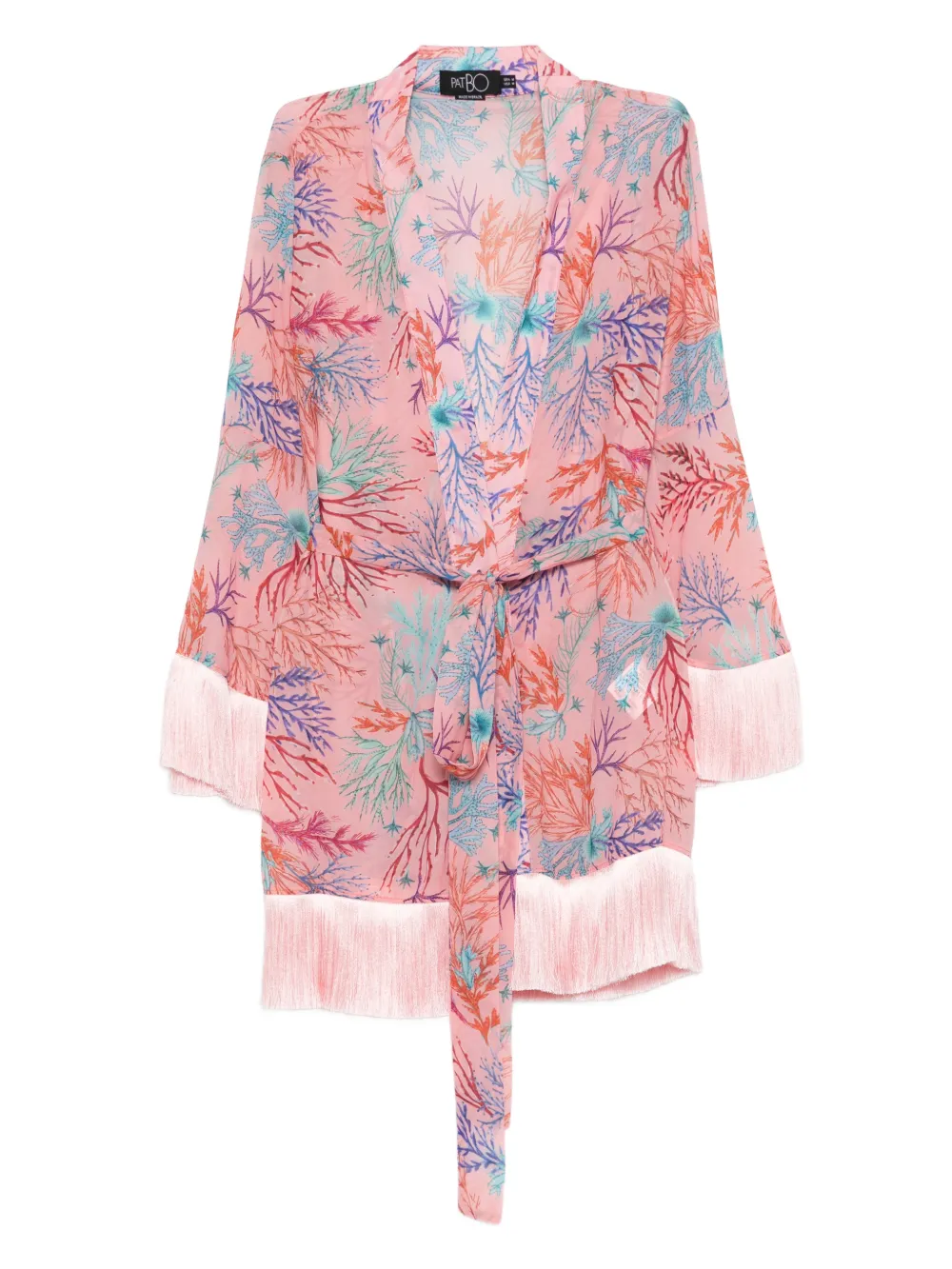 PatBO fringed seaweed coverup - Rosa