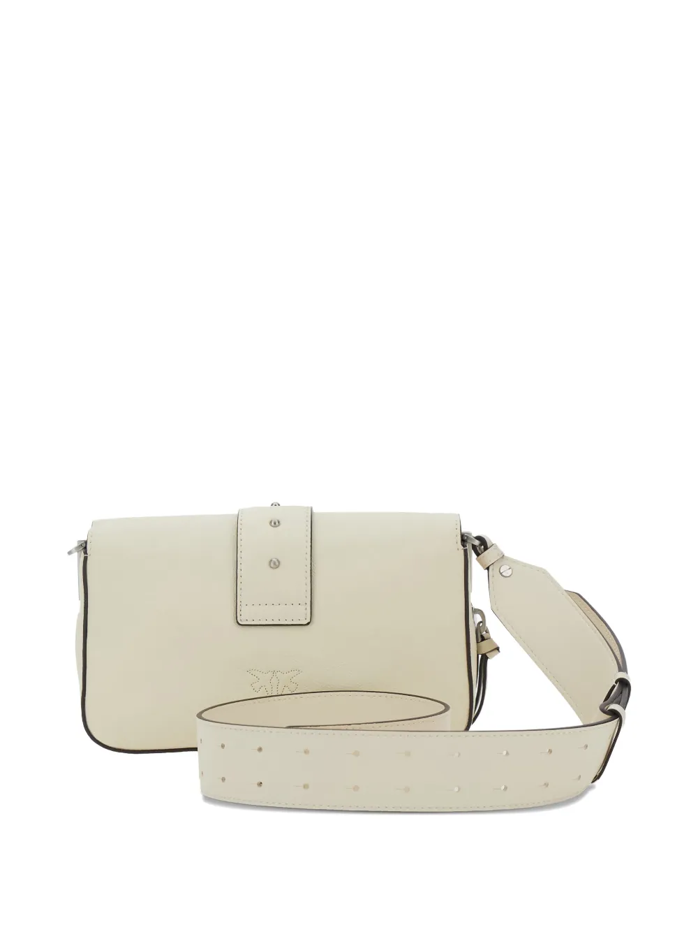 PINKO love birds-buckle shoulder bag - Beige