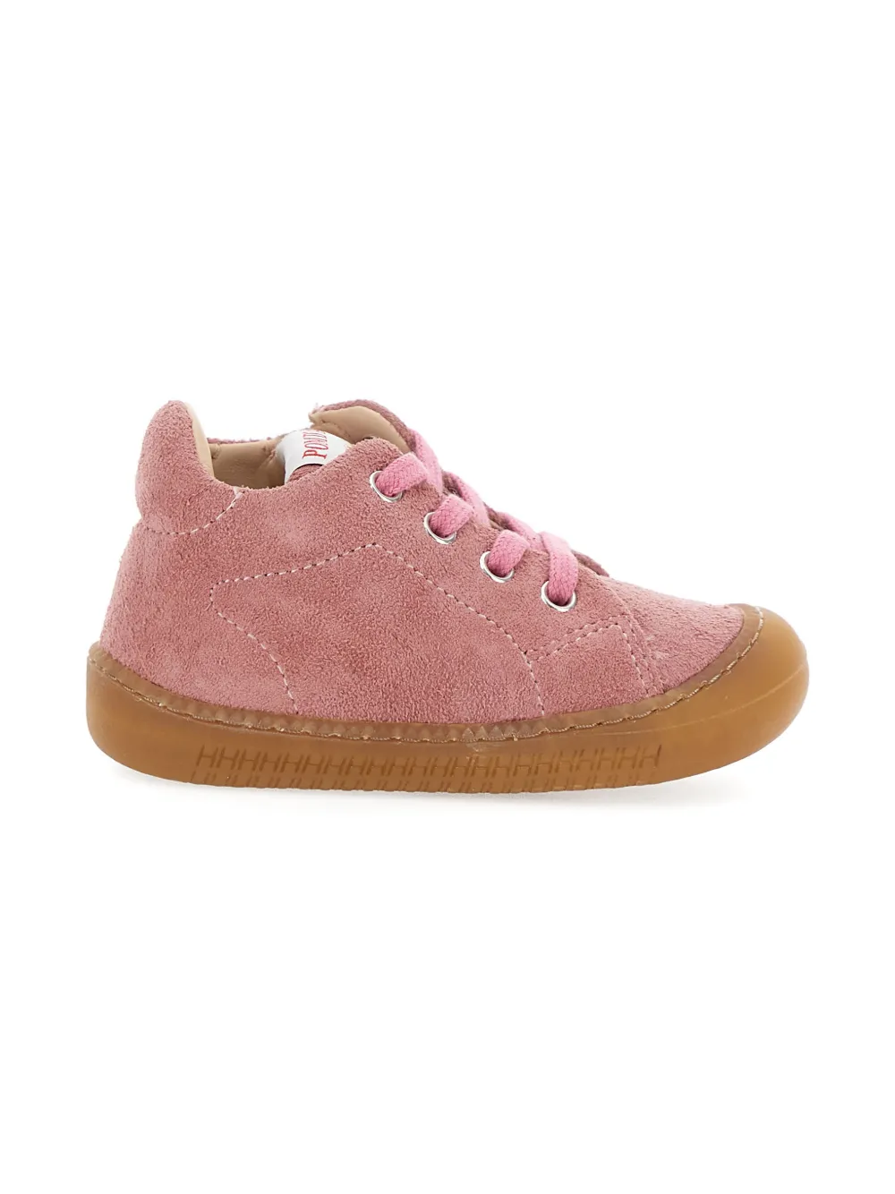 Pom D'api Kids low-top suede sneakers - Roze