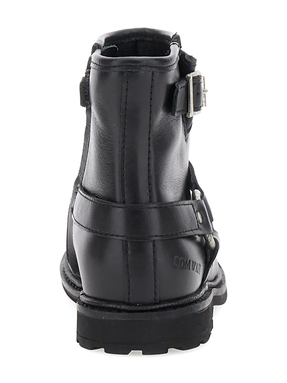 Pom D api Kids Laarzen met harnasdetail en rits aan de zijkant Zwart