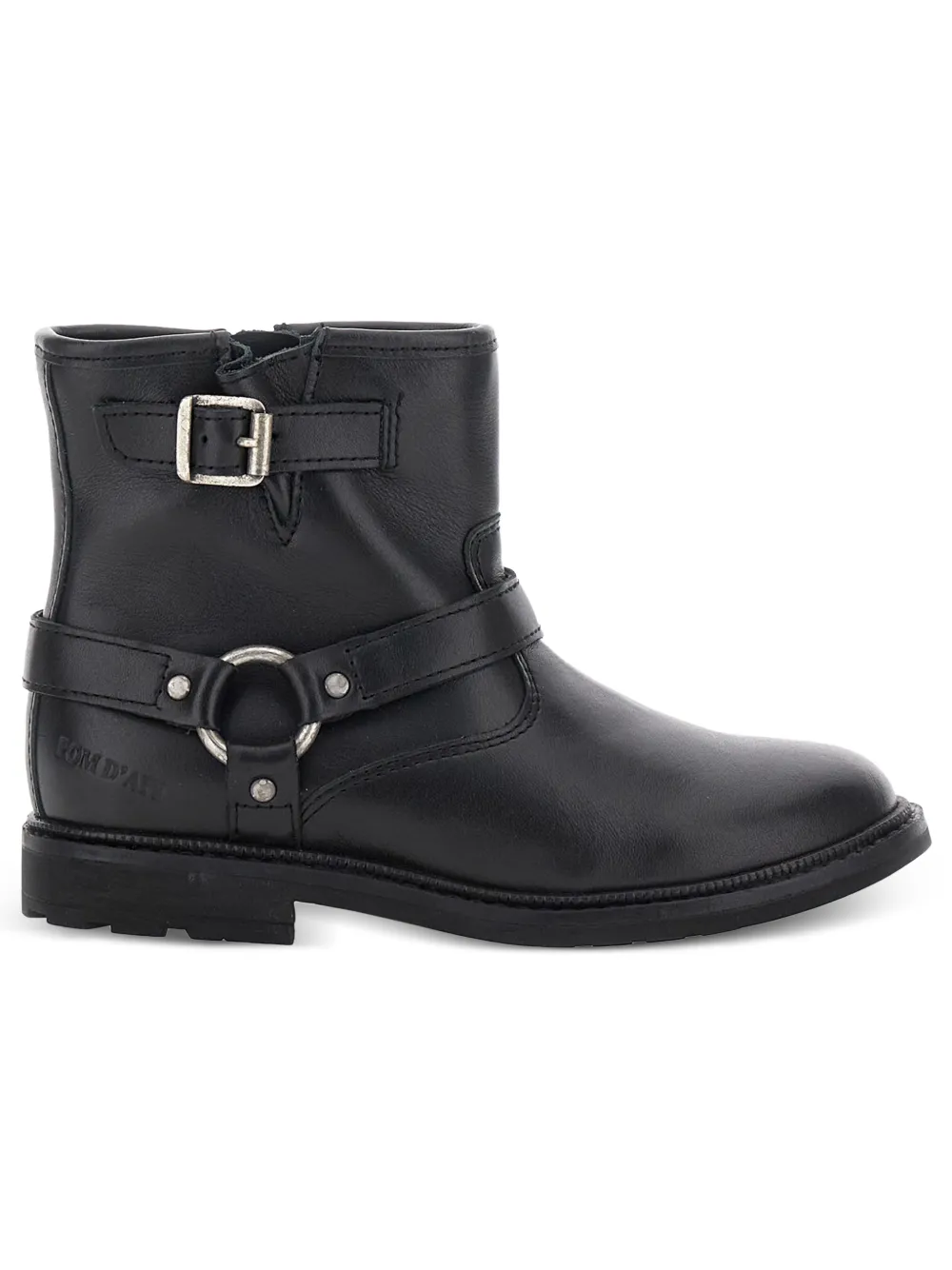 Pom D’api Kids harness-detail side-zip boots - Nero