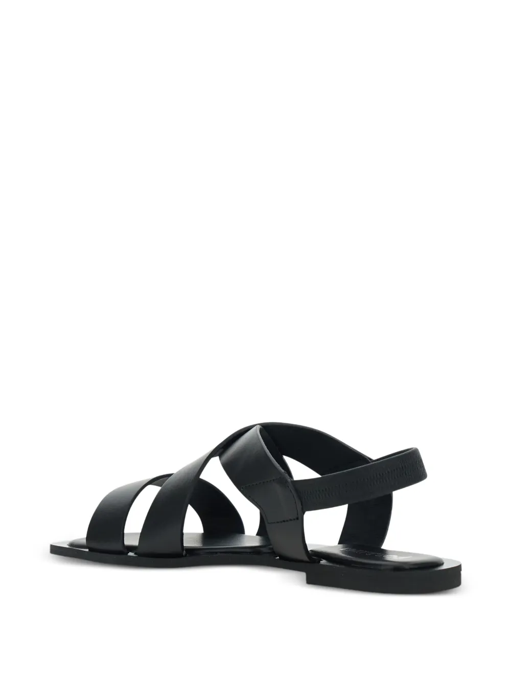 Pollini crossover-strap slingback sandals Zwart