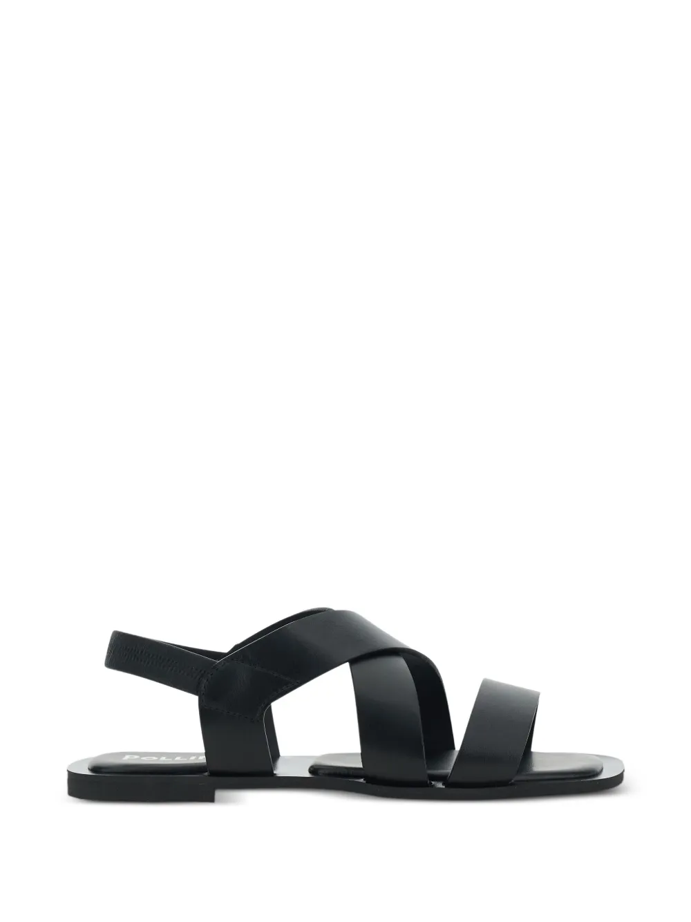 Pollini crossover-strap slingback sandals - Nero