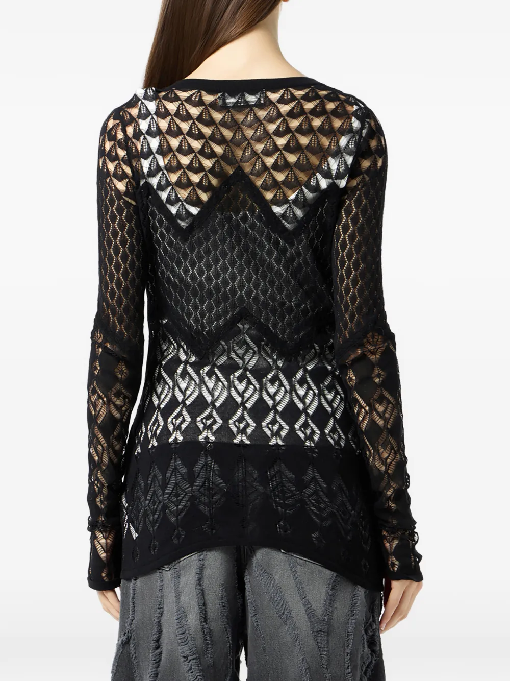 Blumarine Vest met V-hals Zwart