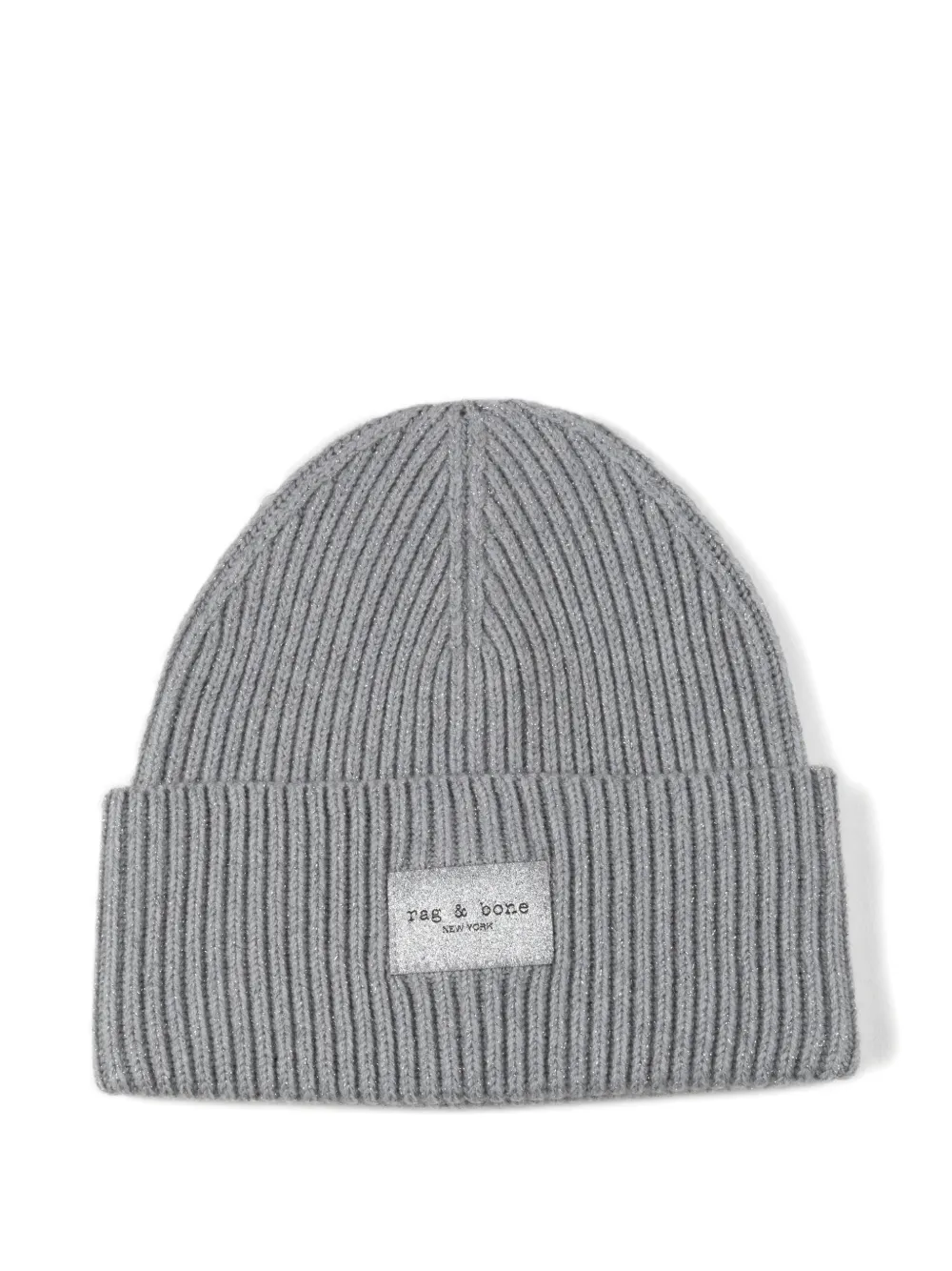 rag & bone ribbed beanie hat - Grigio