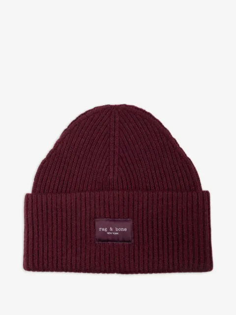 rag & bone gorro tejido de canalé Blake