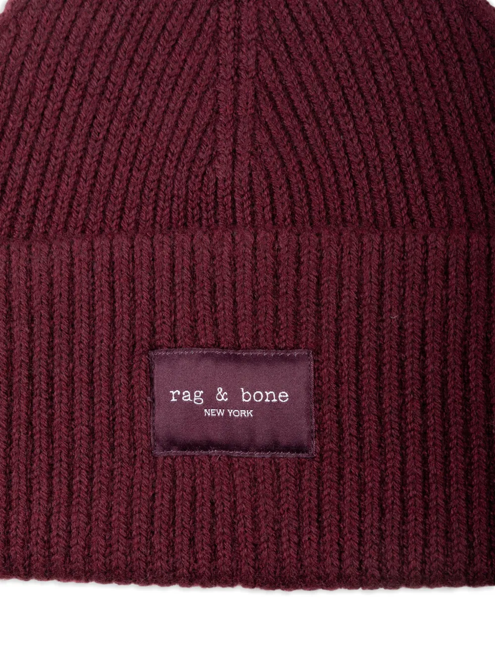  Rag & Bone Gorro De Canalé Blake - Rojo 