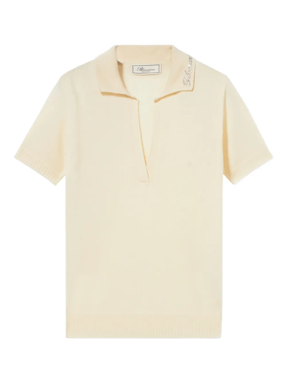 Blumarine polo-collar sweater - Nude