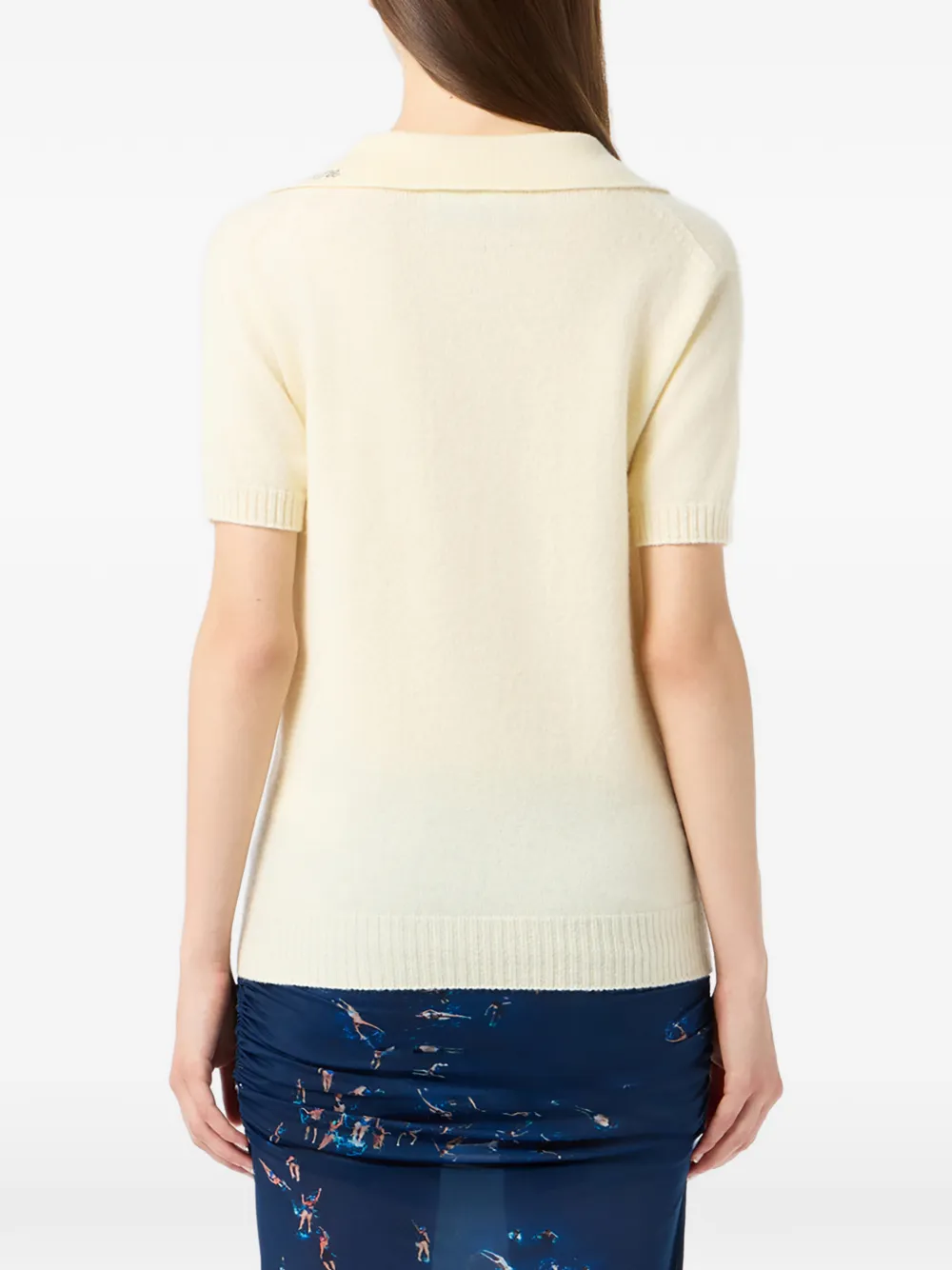 Blumarine Trui met polokraag Beige