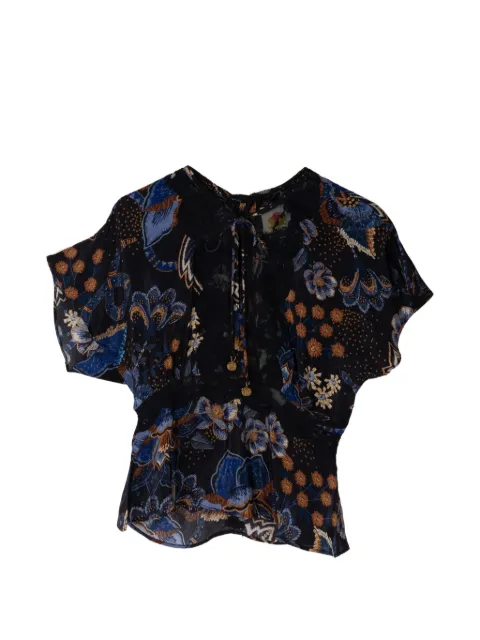 FARM Rio floral-print blouse