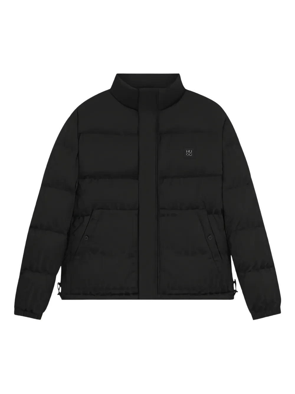 HUGO Balto logo-patch puffer jacket | Black | Image 1