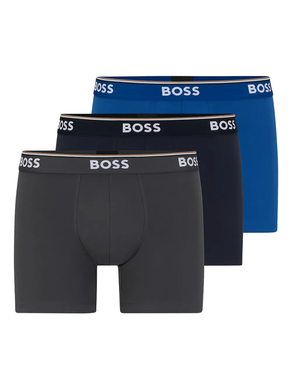 HUGO logo-waistband boxers (set of three) | Blue | Image 1