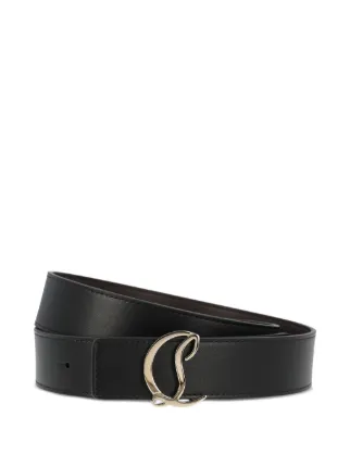 Christian Louboutin CL Logo Buckle Leather Belt | Black  display picture 1
