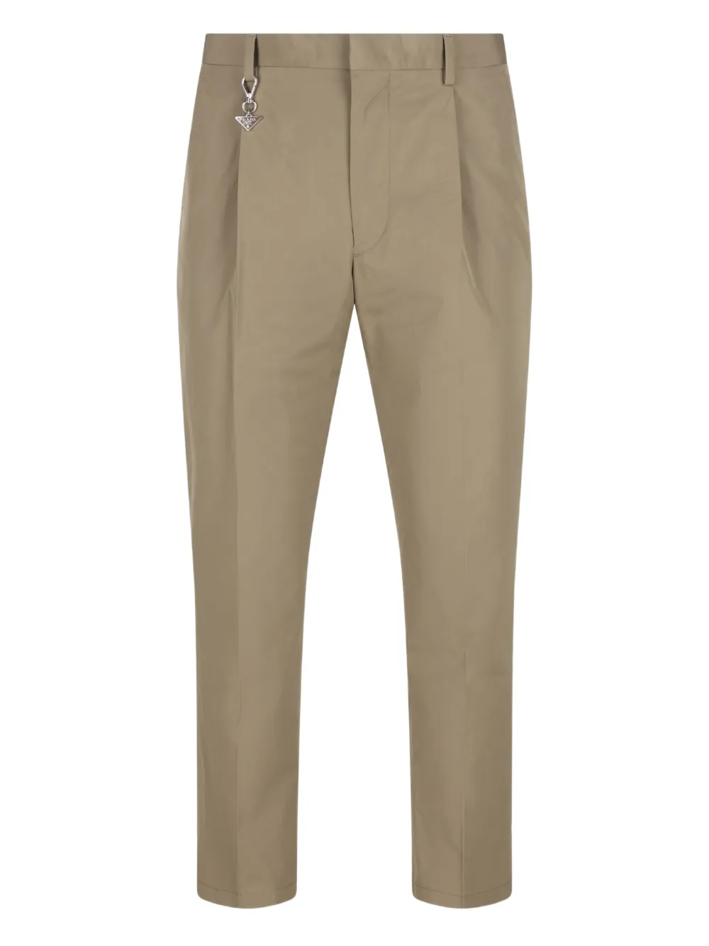 Prada pleated charm trousers - Nude