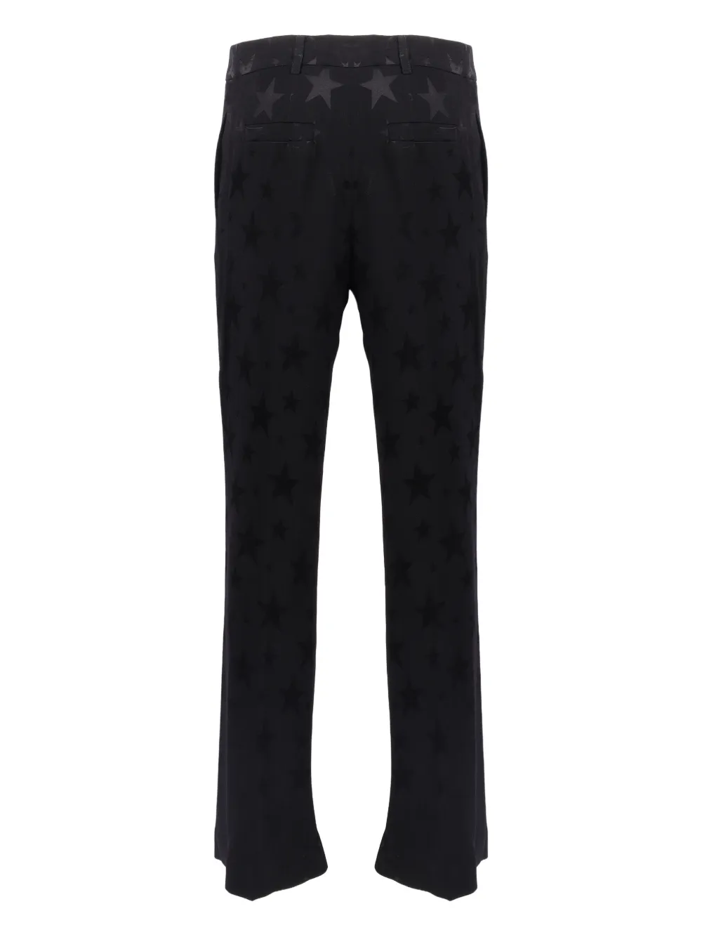 Shirtaporter Broek met sterrenprint - Zwart