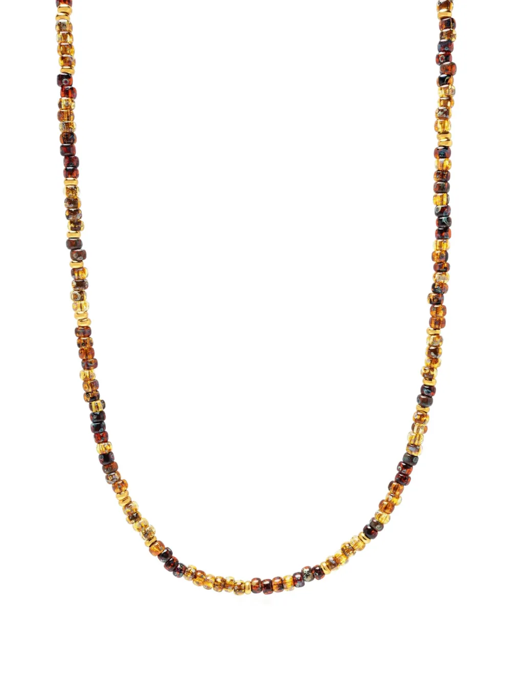 Nialaya Jewelry Miyuki beaded necklace - Gold