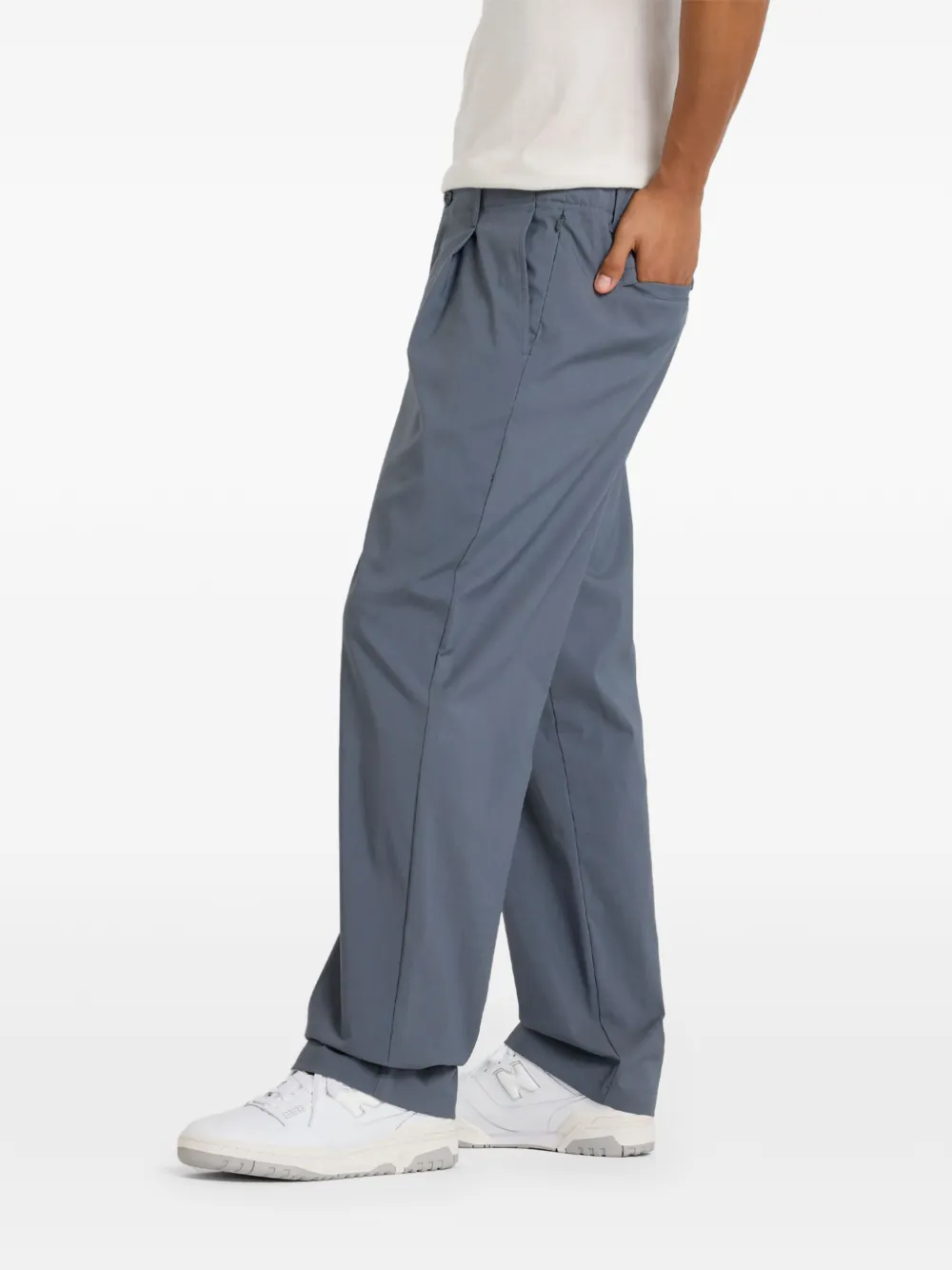 New Balance Ruimvallende broek - Blauw