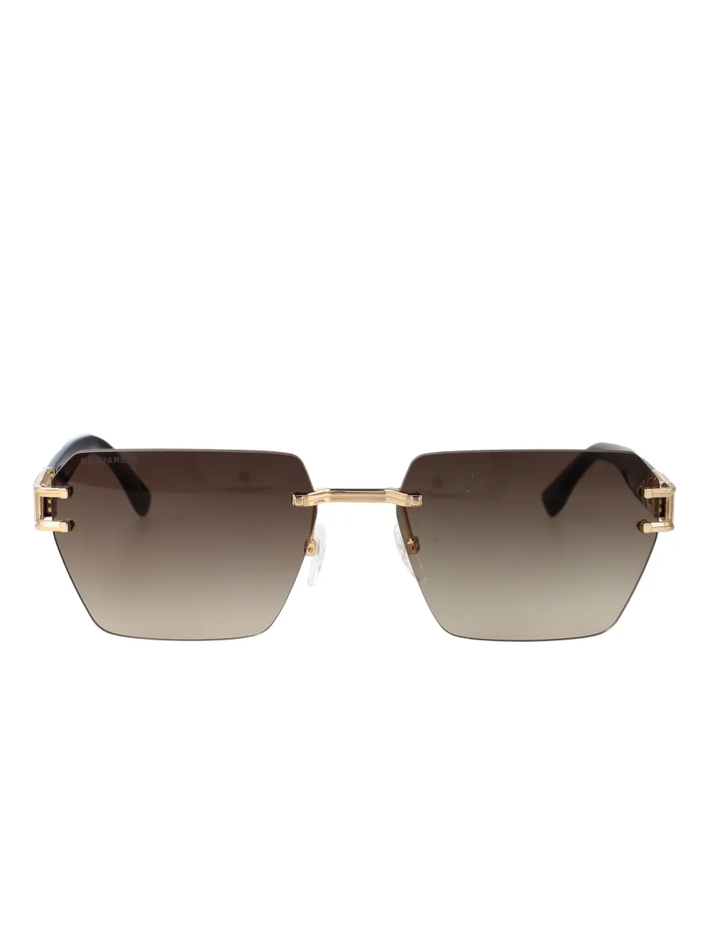 DSQUARED2 EYEWEAR logo-plaque sunglasses - Marrone