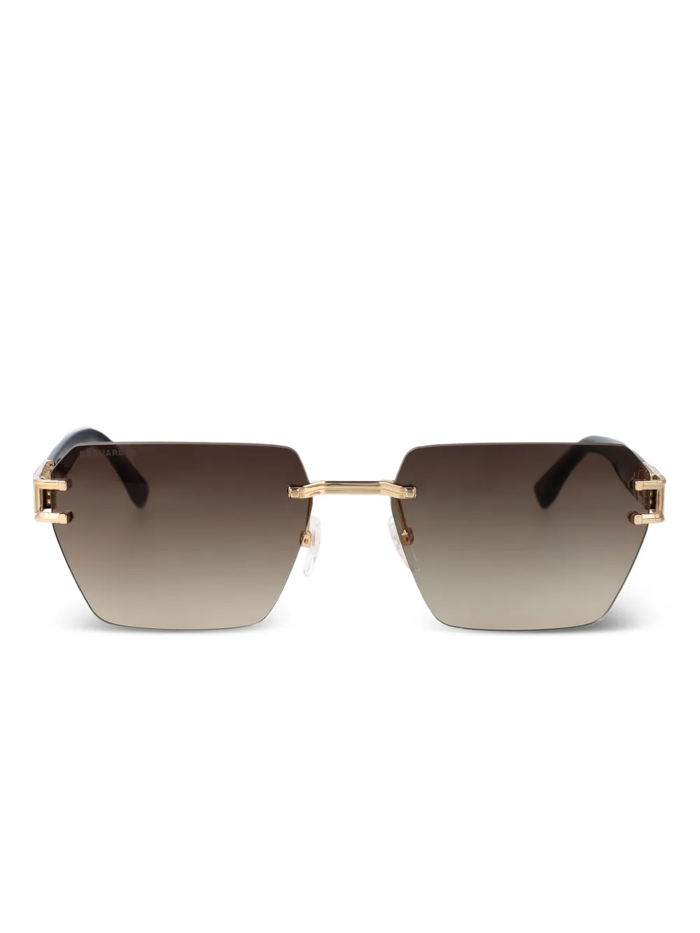 DSQUARED2 EYEWEAR logo-plaque sunglasses | Brown | Image 1