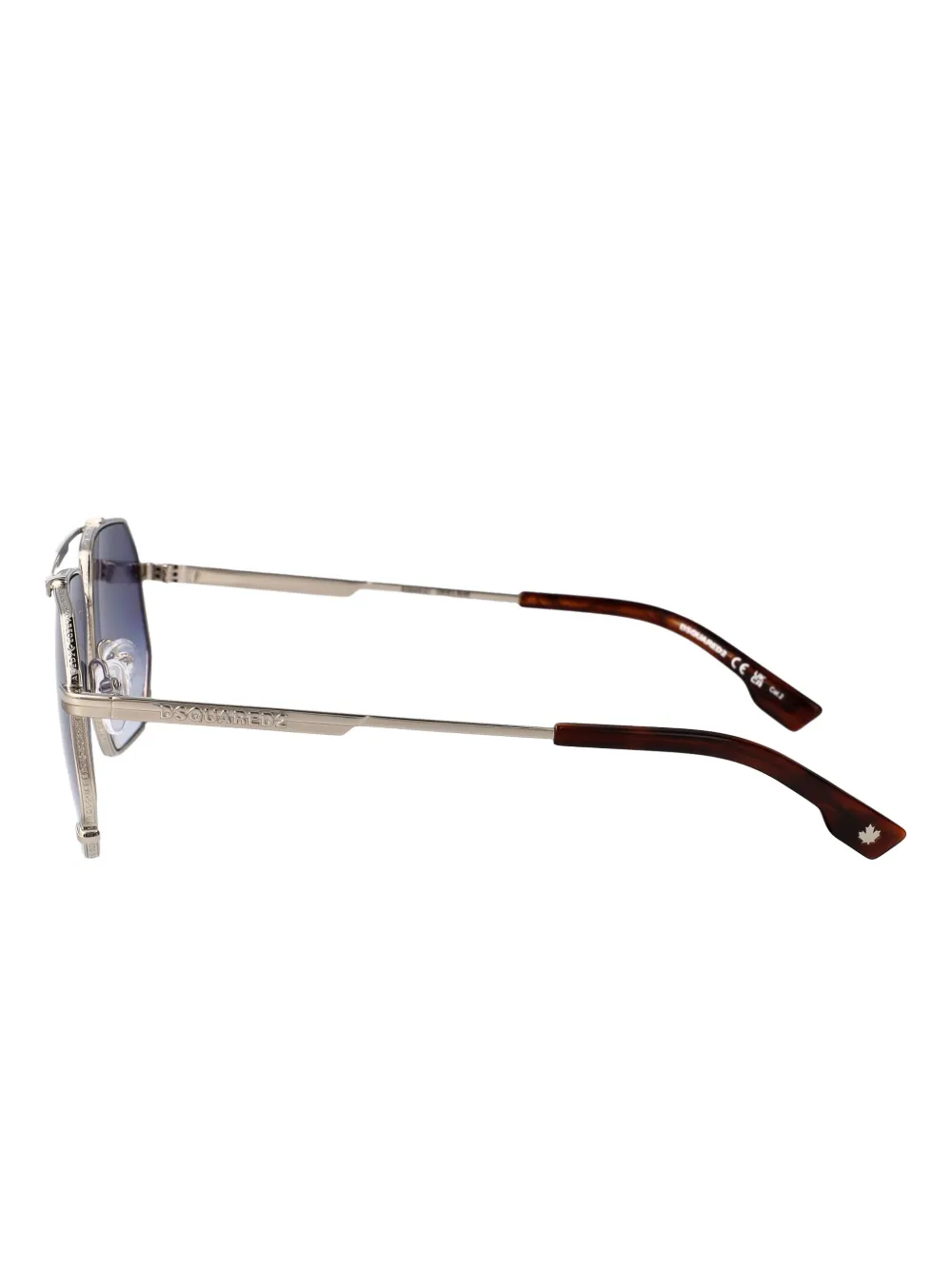 DSQUARED2 EYEWEAR Zonnebril met geometrisch montuur Zilver