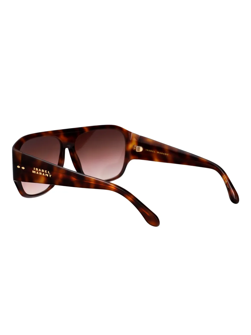 Isabel Marant Eyewear Zonnebril met geometrisch montuur Bruin