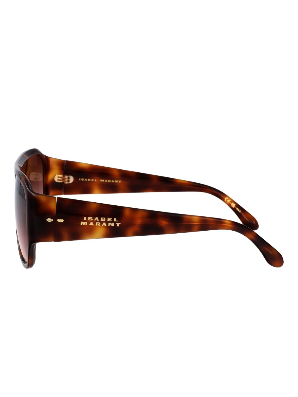 Isabel Marant Eyewear Zonnebril met geometrisch montuur Bruin