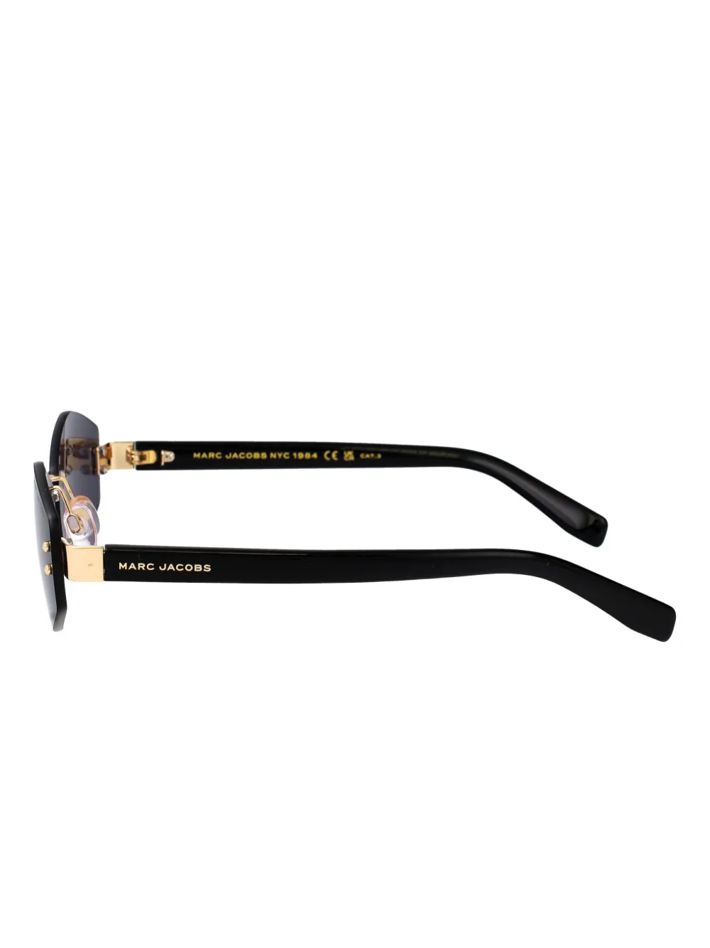 Marc Jacobs Eyewear Air zonnebril met geometrisch montuur Goud