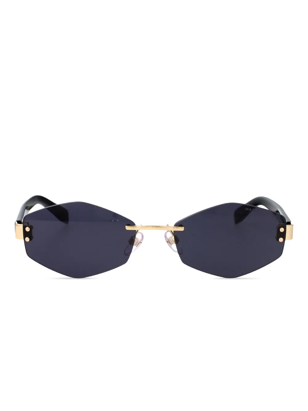 Marc Jacobs Eyewear Air geometric-rimless sunglasses - Oro